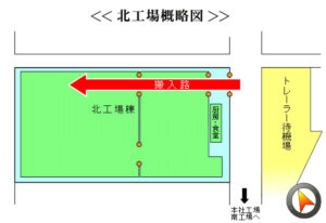 北工場概略図
